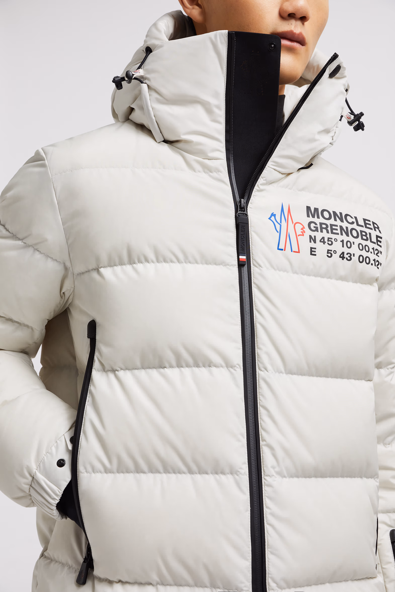 Isorno Hooded Down Ski Jacket Men White Moncler 7